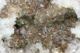 Keokuk Quartz Geode with Calcite Crystals - Iowa #144716-2